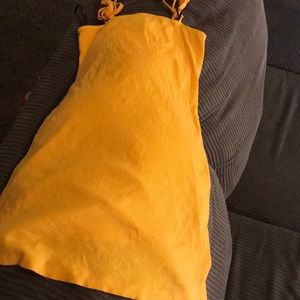 Gold sun dress